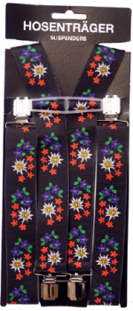 Hosenträger Edelweiss Enzian